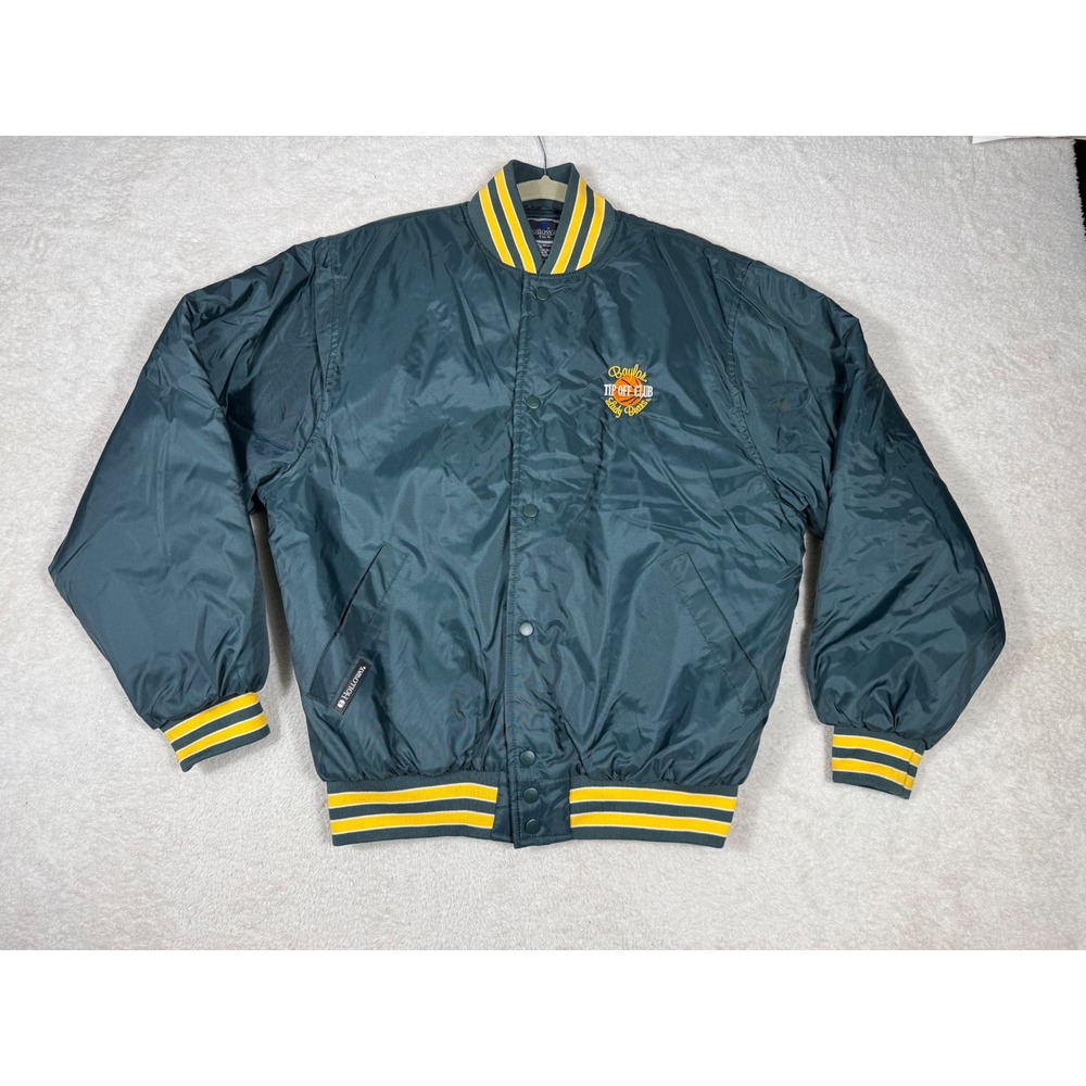 Holloway Varsity Jacket Unisex Medium Green Excellent Baylor Lady Bears Vintage